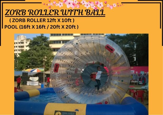 Zorb Roller With Ball bouncy amusement