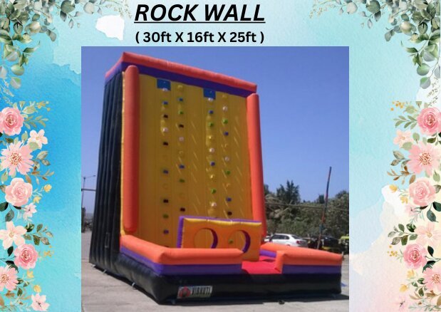 Rock Wall bouncy amusement