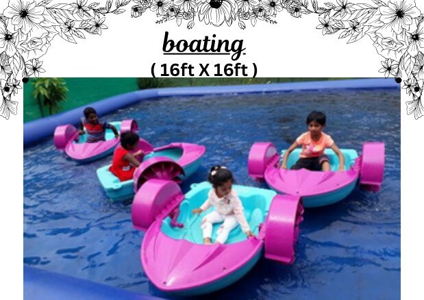 Boating bouncy amusement