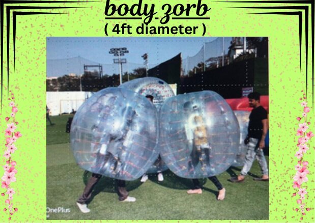 Body Zorb bouncy amusement