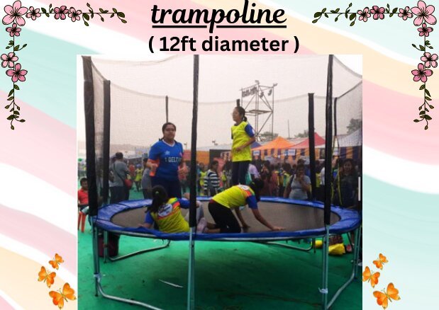 Trampoline kids bouncy amusement rental Mumbai Ahmedabad