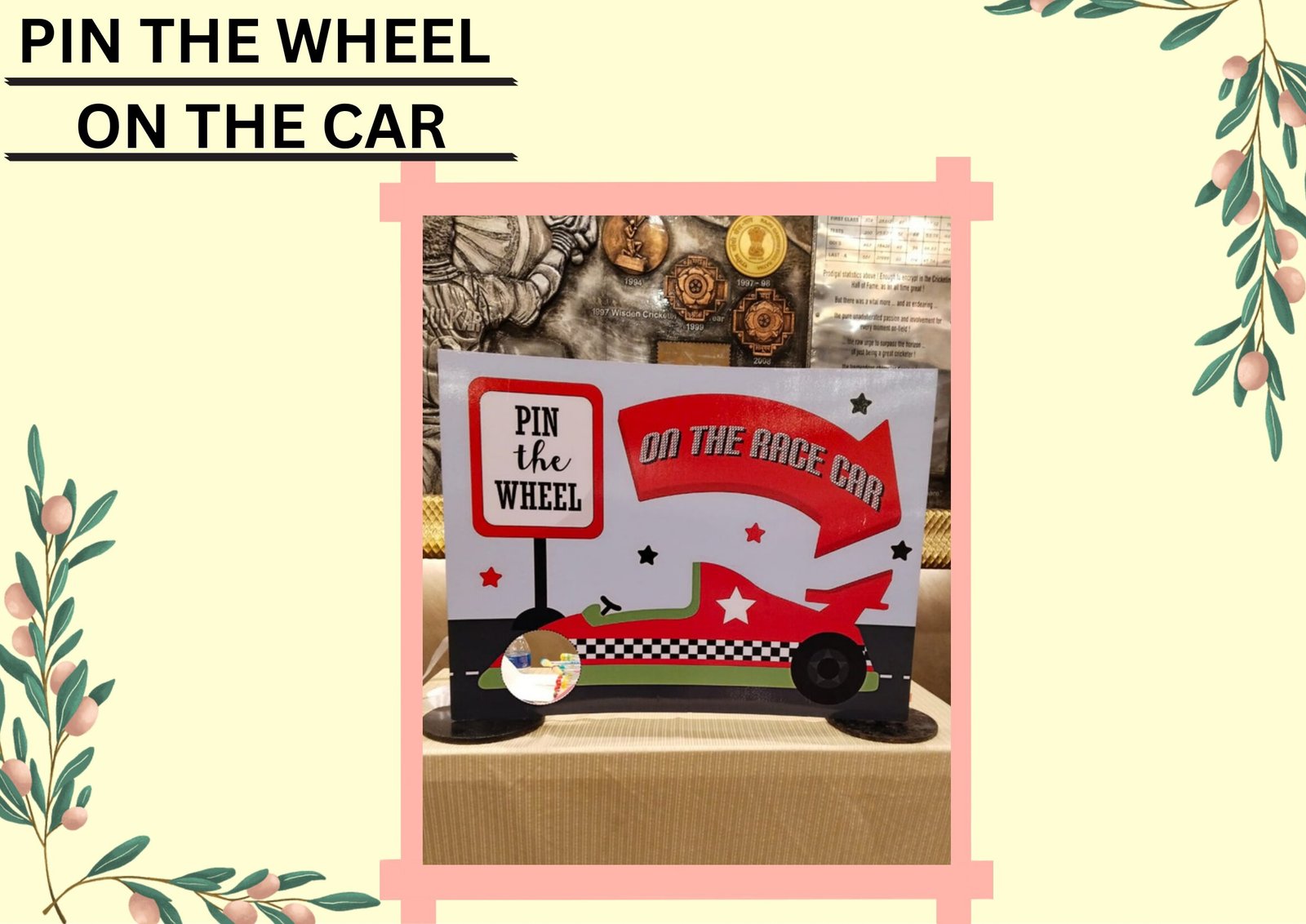 Pin The Wheel On The Car kids game