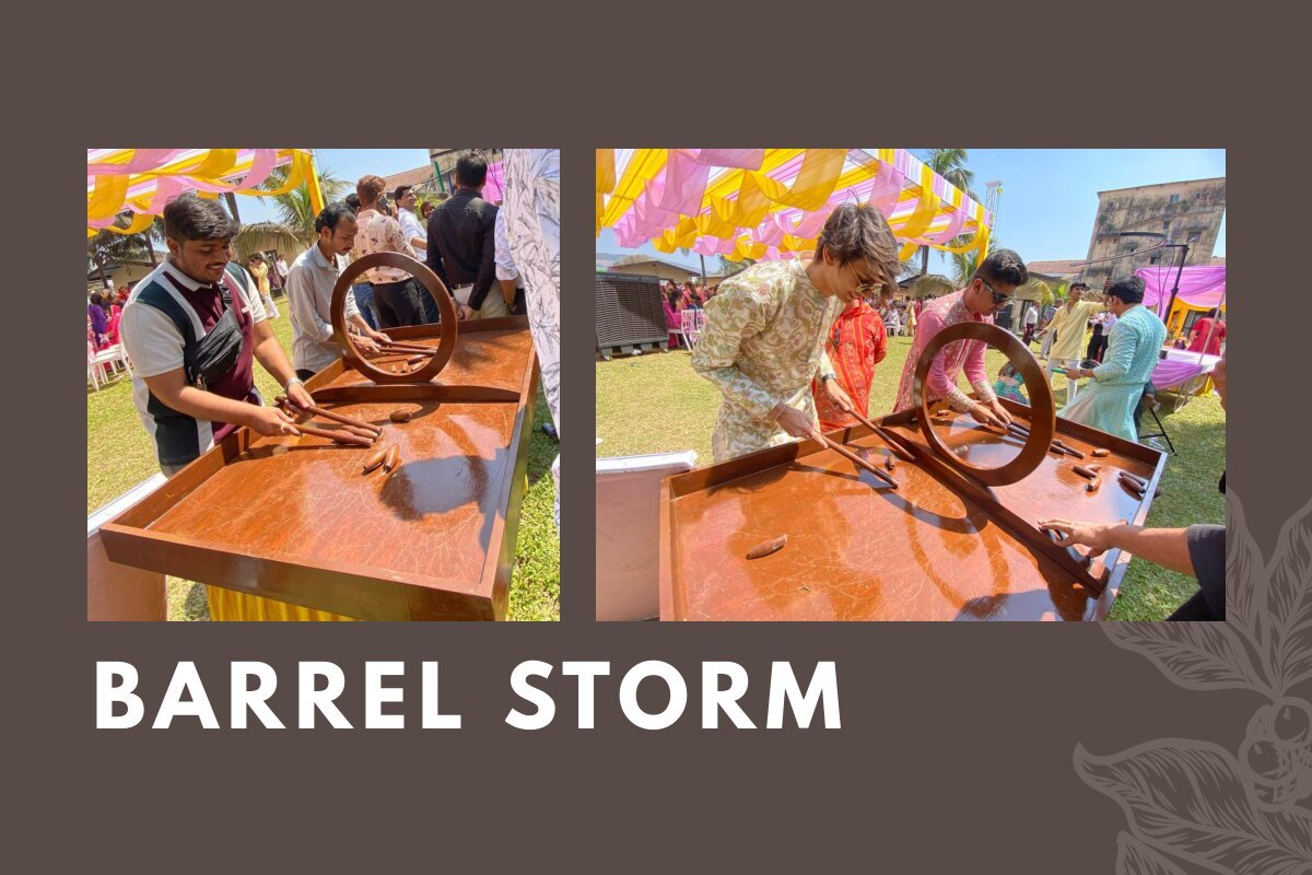Barrel Storm wooden board game