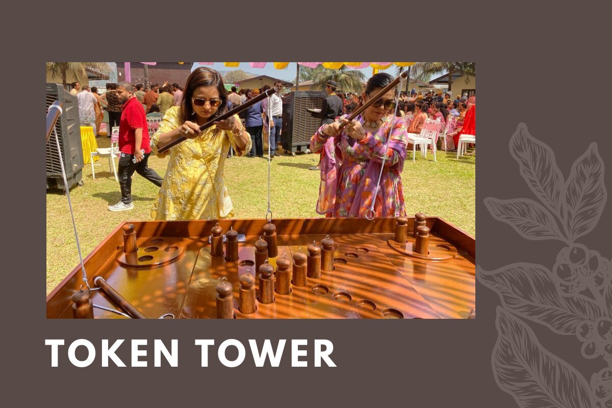 Token Tower wooden board game