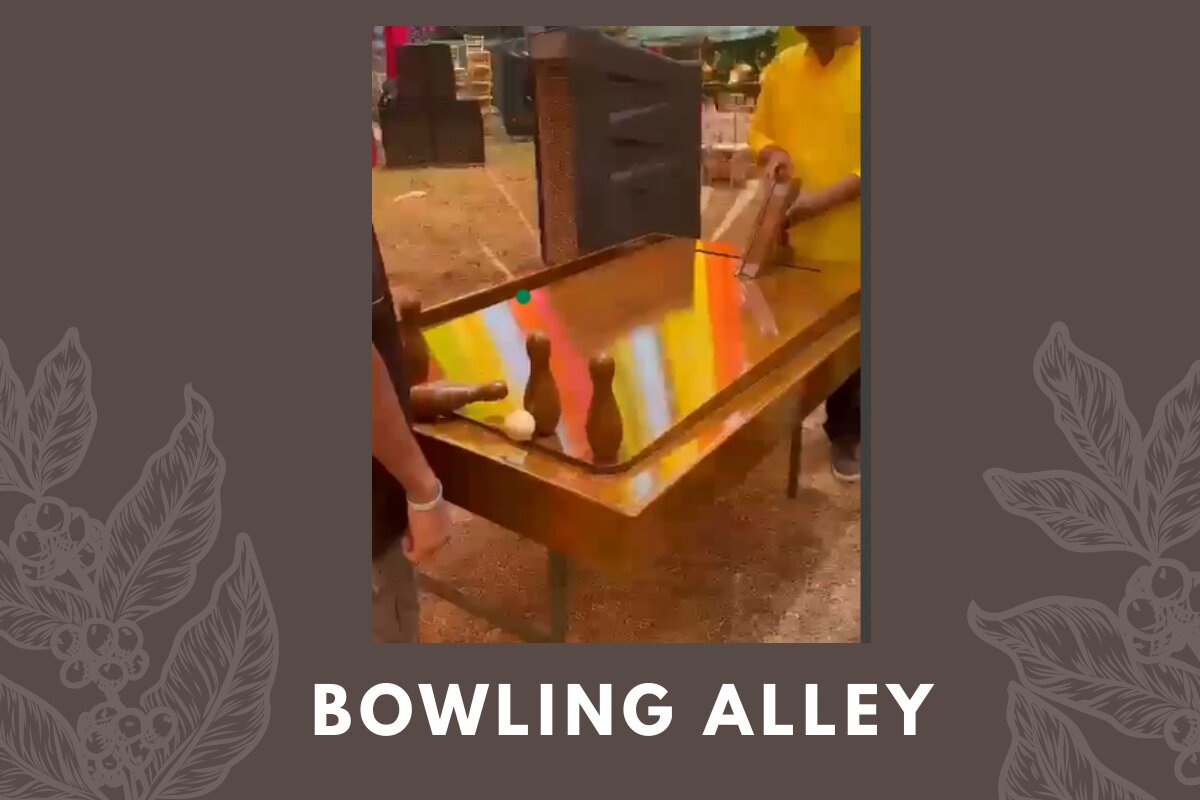 Bowling Alley wooden board game