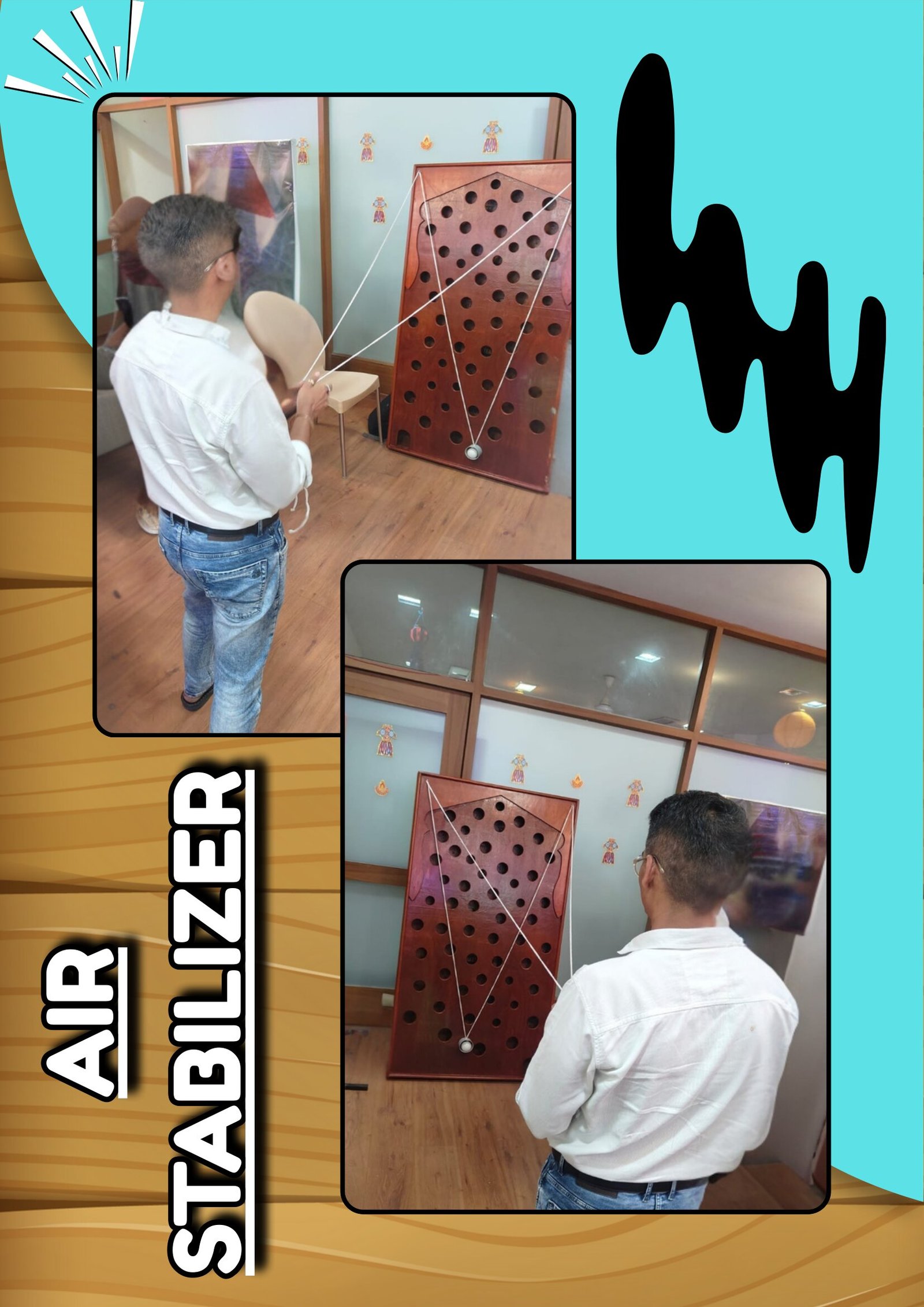 Air Stabilizer Team Building wooden board game on rent Mumbai Ahmedabad Gujarat