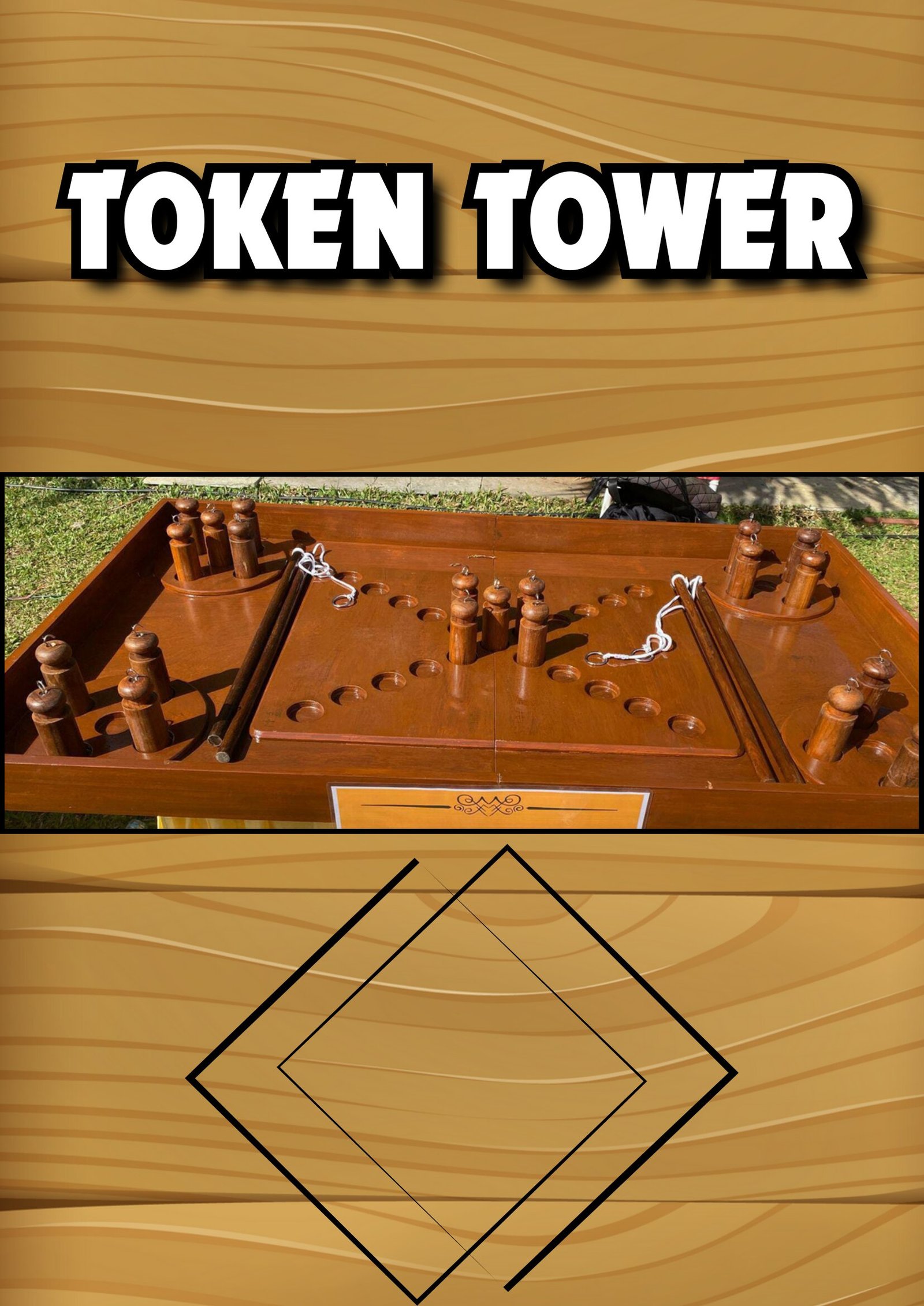 Token Tower Game wooden board game on rent Mumbai Ahmedabad Gujarat